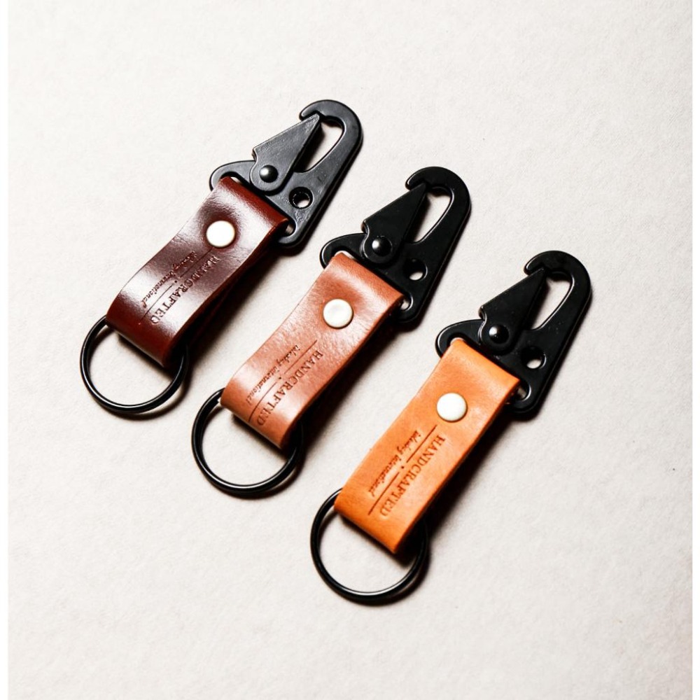點子包【icleaxbag】戶外手工牛皮鑰匙圈 鑰匙環 可掛式 台灣製造-細節圖5