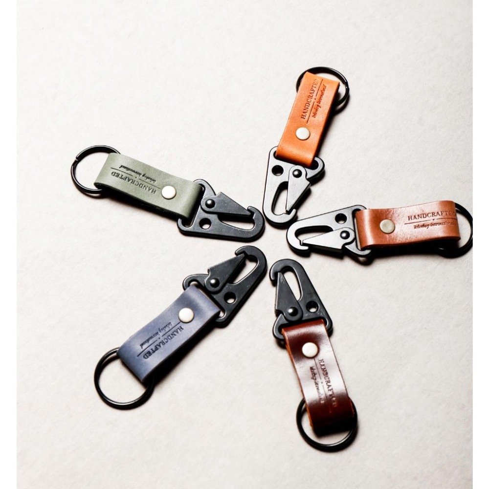 點子包【icleaxbag】戶外手工牛皮鑰匙圈 鑰匙環 可掛式 台灣製造-細節圖6