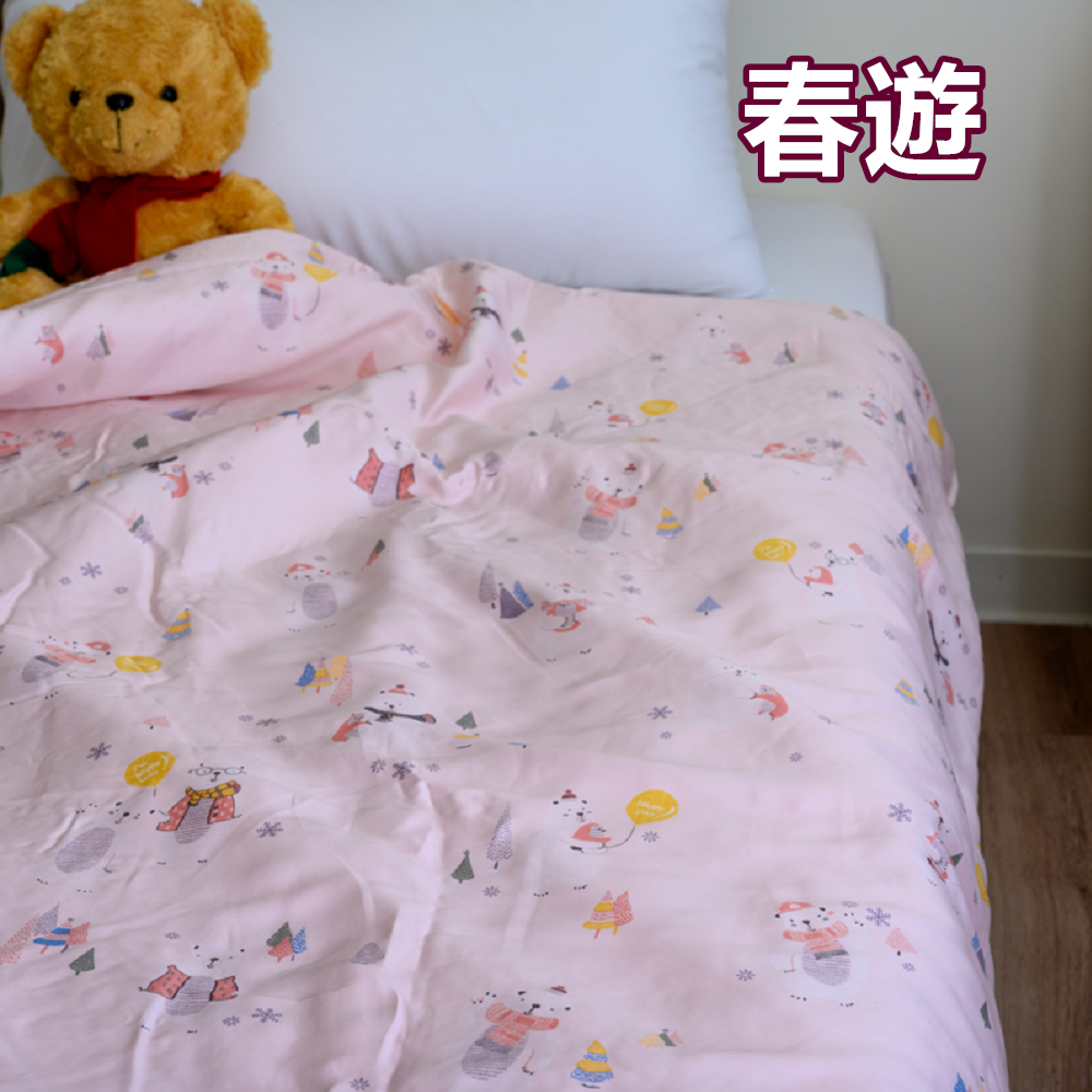 【MIT兒童涼被天絲】抑菌抑蟎 3M吸濕排汗涼感天絲 雙面印花/嬰兒涼被/幼稚園涼被/幼稚園涼被110*130cm-細節圖3