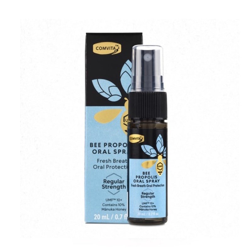 【原廠經銷現貨】紐西蘭Comvita 無酒精蜂膠噴劑( 加強/標準型 )20ml-規格圖4