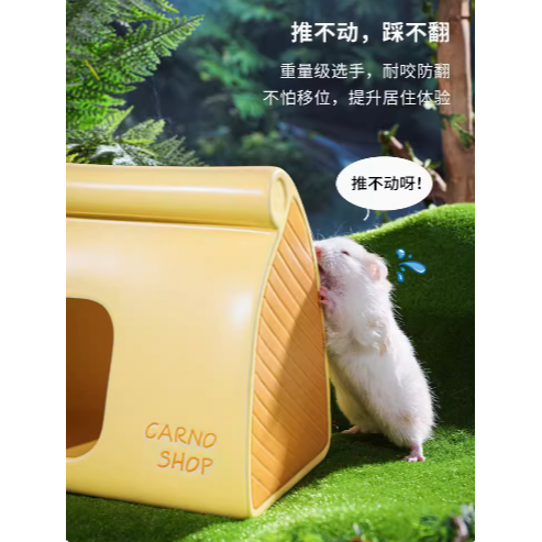 【預購】卡諾 Carno 倉鼠 夏季消暑躲避冰屋 奶酪商鋪 降溫陶瓷窩-細節圖2