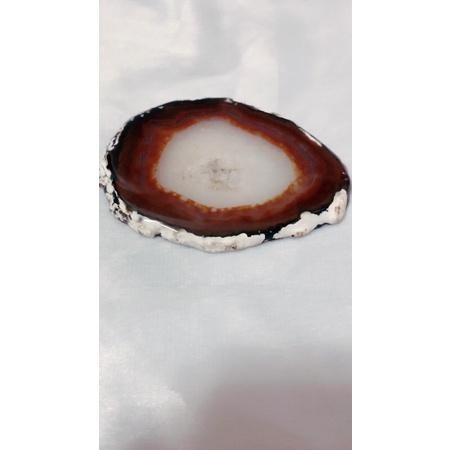 【2days國際美妝台灣現貨】玉石瑪瑙墊 瑪瑙片 粉晶墊 封蠟專用墊 天然瑪瑙 印章墊 火漆脫模 火漆 封蠟墊-細節圖4