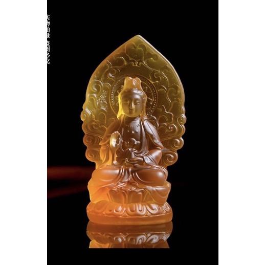 ❒2days國際美妝🔮娑婆三圣琉璃佛像擺件地藏王觀音菩家居供奉擺件-細節圖5