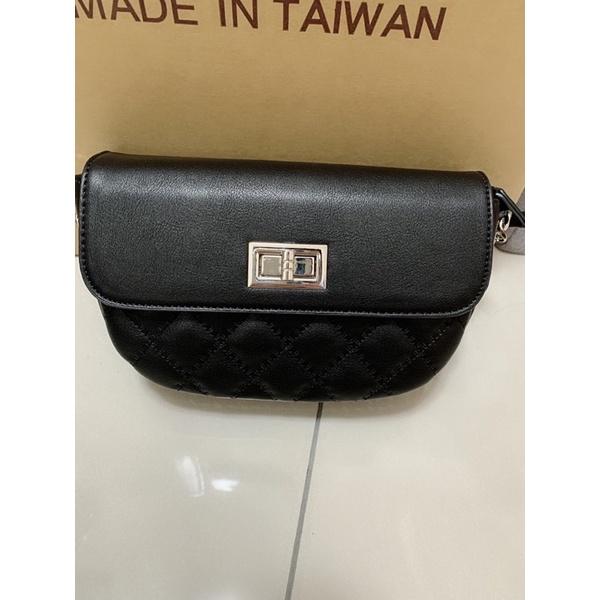 ❤️2 days國際美妝精品❤️小香風頭層牛皮現貨開發票 雙珍珠鍊皮帶馬鞍包-細節圖3