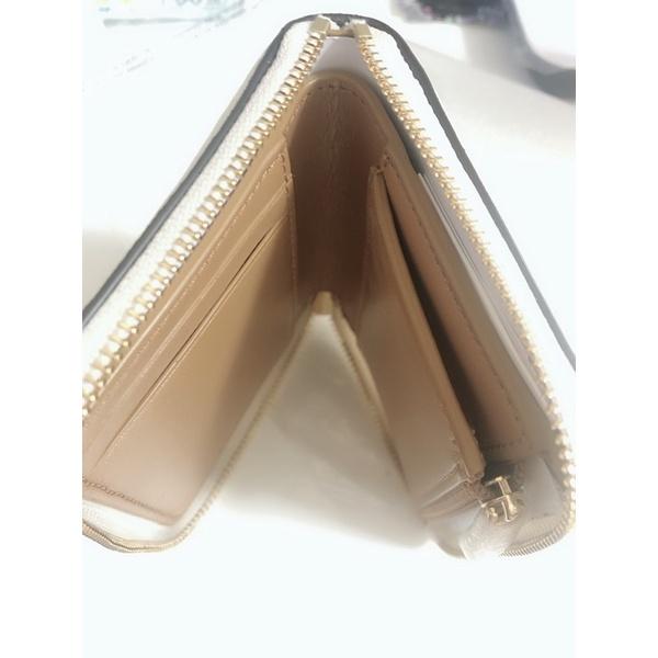 ❤️2days 國際美妝精品❤️～限量小香風真羊皮現貨開發票coach寇馳白小羊皮拉鍊短夾-細節圖3