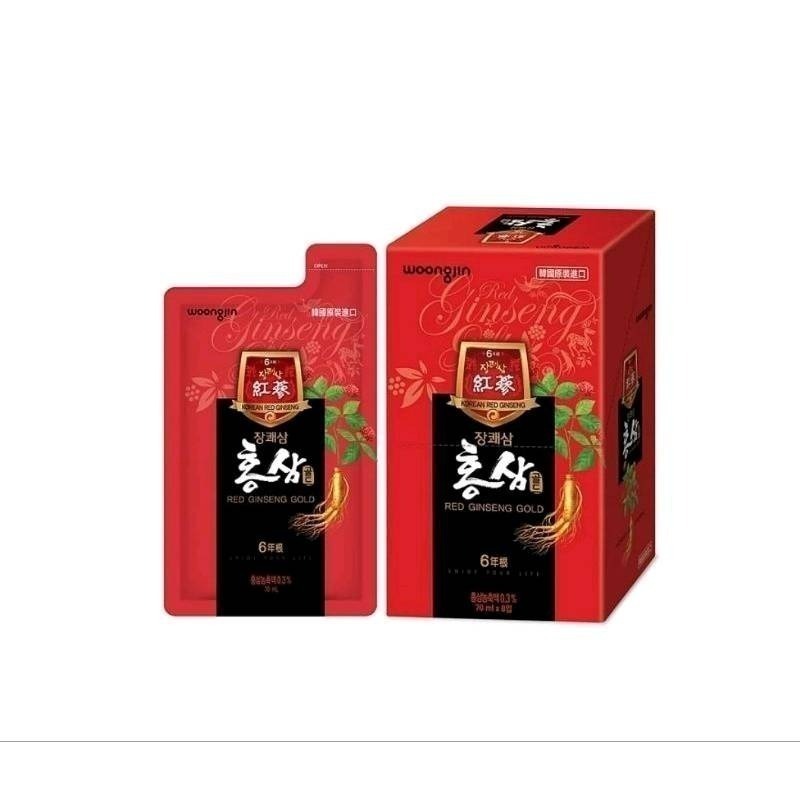 韓國熊津紅蔘飲 70ml/包-細節圖5