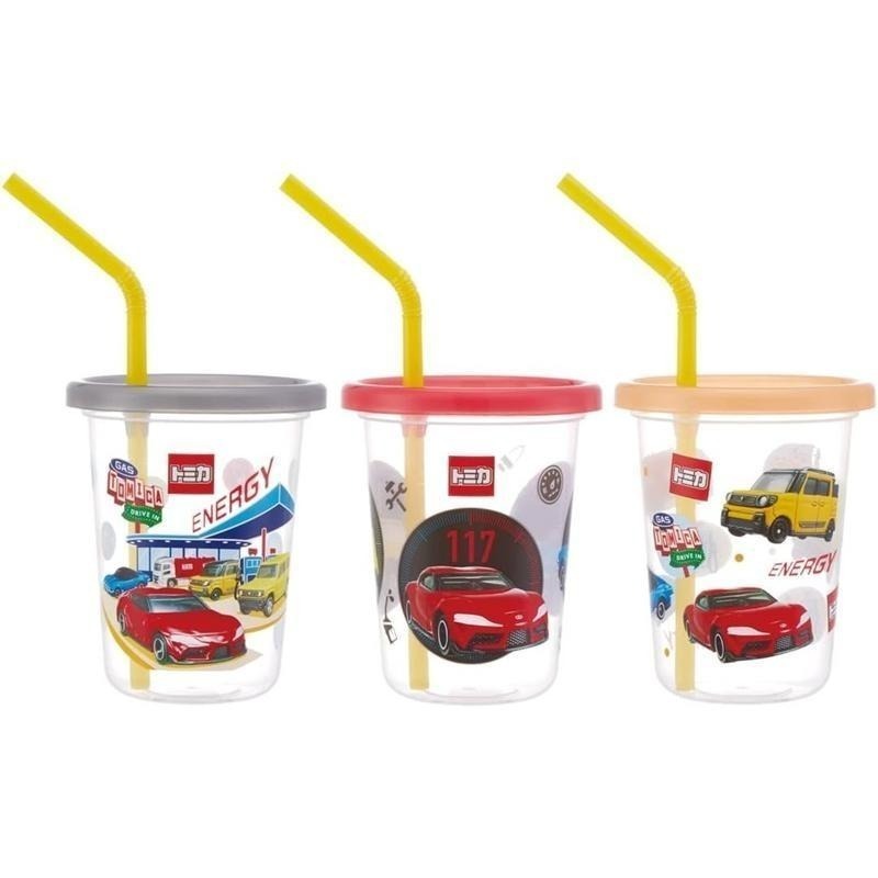 [MBB🇯🇵現貨附發票]日本SKATER 防漏吸管杯附蓋三入組 320ml  吸管水杯 兒童水杯 維尼 庫洛米 角落生物-規格圖4