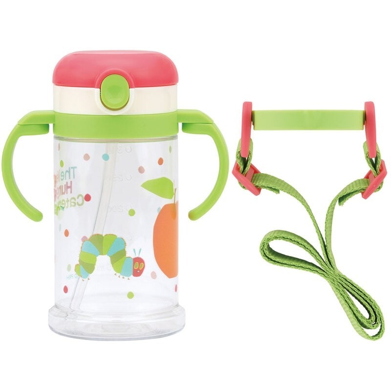 [MBB🇯🇵現貨附發票]日本SKATER兩用寬底吸管水壺 370ml 雙耳可折疊 附可拆背帶 替換 寬底 2way-規格圖8