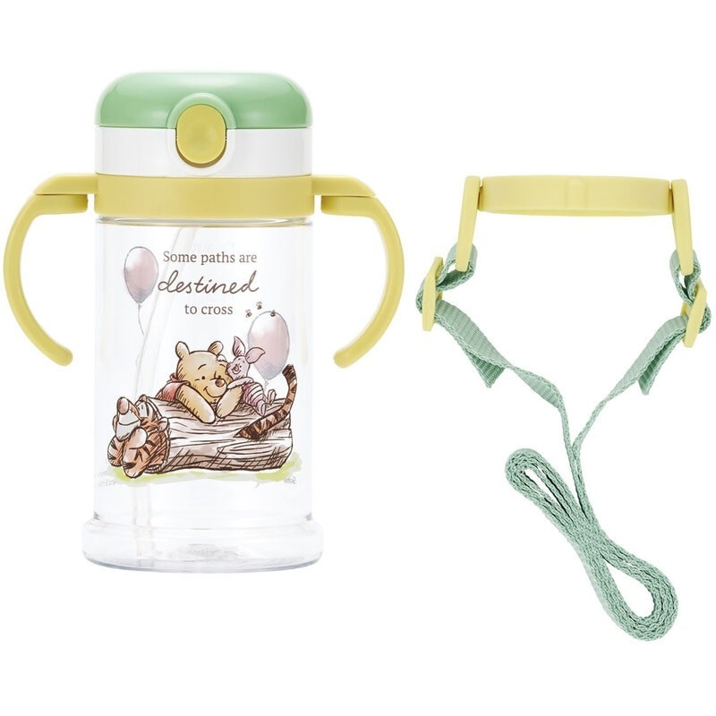 [MBB🇯🇵現貨附發票]日本SKATER兩用寬底吸管水壺 370ml 雙耳可折疊 附可拆背帶 替換 寬底 2way-規格圖8