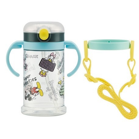 [MBB🇯🇵現貨附發票]日本SKATER兩用寬底吸管水壺 370ml 雙耳可折疊 附可拆背帶 替換 寬底 2way-規格圖8