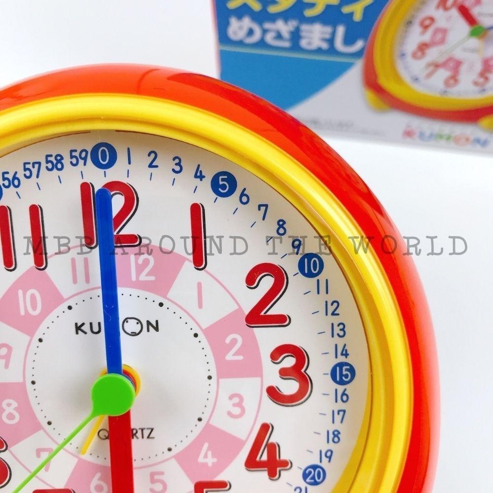 [MBB🇯🇵現貨附發票]日本KUMON 學習時鐘+鬧鐘 功文 公文 教學 桌上型時鐘 認識時間 時針 分針-細節圖3