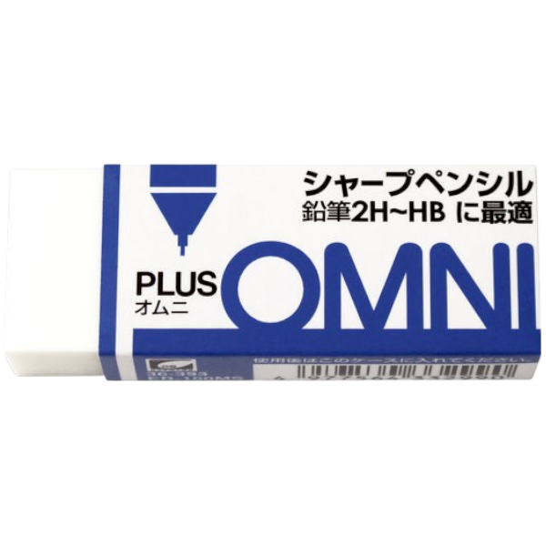 [MBB🇯🇵現貨附發票]日本PLUS OMNI橡皮擦 2B-6B適用HB-B 2H-HB 擦子 擦布-規格圖6