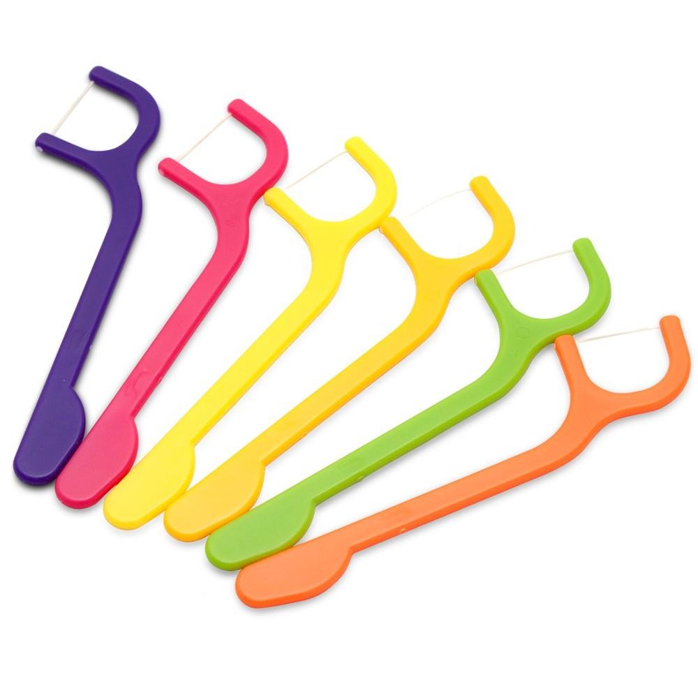 [MBB🇯🇵現貨附發票]日本XYLITOL FLOSSY 木醣醇水果味兒童牙線 60支入 個別包裝  阿卡將 兒童牙線-細節圖3