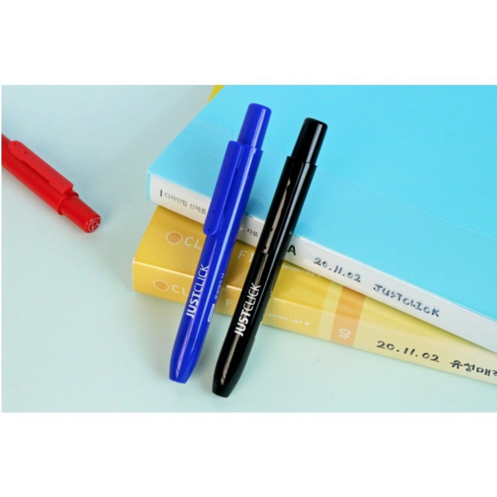 [MBB🇰🇷現貨附發票]韓國 MORRIS 一秒速乾按壓咔㗳筆 奇異筆 簽字筆 簽名筆 塗鴉筆 JUST CLICK-細節圖4