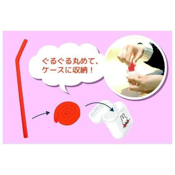 [MBB🇯🇵現貨附發票]日本 Hashy 環保收納式 矽膠吸管 環保吸管 吉伊卡哇 庫洛米 附收納盒 吸管刷-細節圖7