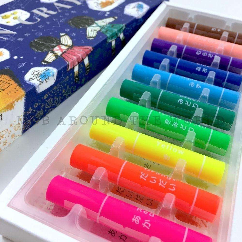 [MBB🇯🇵現貨附發票]日本 KOKUYO 螢光蠟筆 安全蠟筆 兒童蠟筆 國譽 贈紫光燈 螢光色透明蠟筆-細節圖8