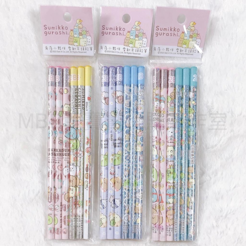 [MBB🇹🇼現貨附發票]台灣 角落小夥伴 雷射 圓型木頭 2B鉛筆 6入  角落生物 兒童鉛筆 禮物-細節圖4