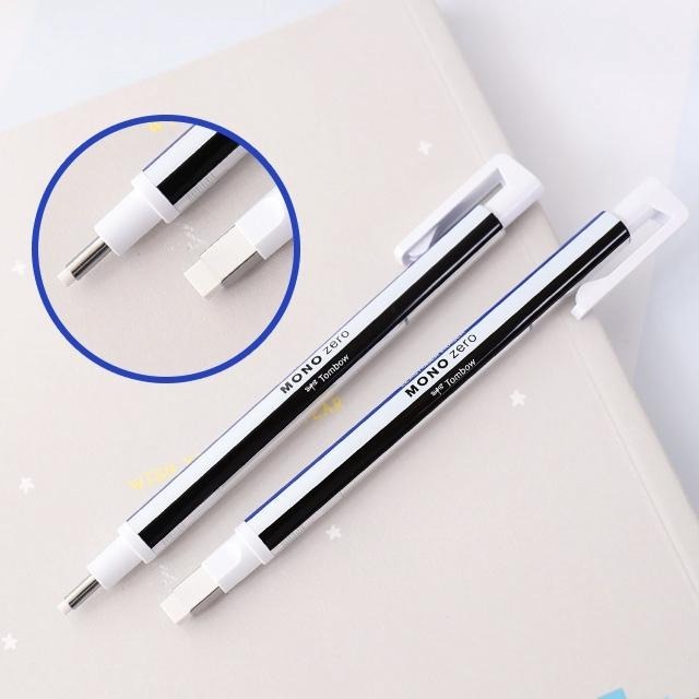 [MBB🇯🇵現貨附發票]日本Tombow蜻蜓牌MONO ZERO細字橡皮擦筆（角型/丸型）極細  細字筆型橡皮擦-細節圖2