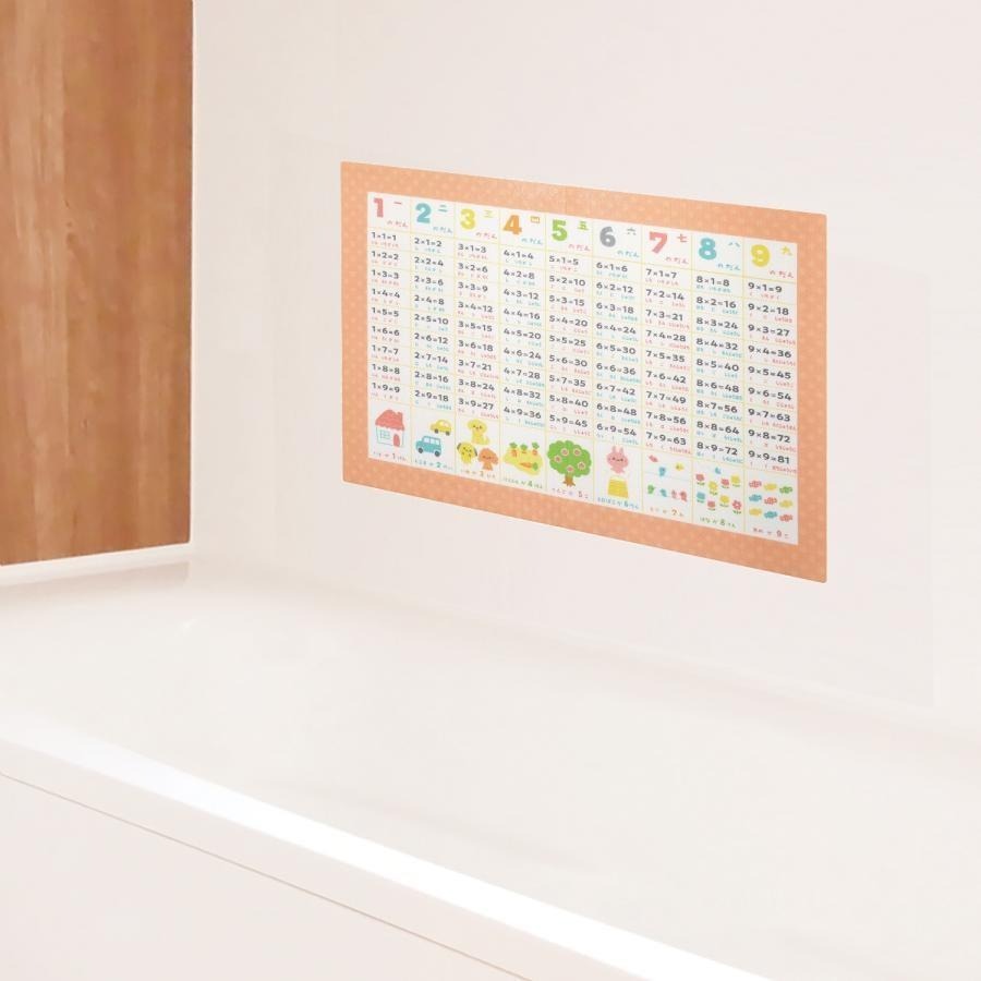 [MBB🇯🇵現貨附發票]日本 Kokubo 浴室學習貼 九九乘法 ABC英文字母 認知學習 五十音-細節圖5