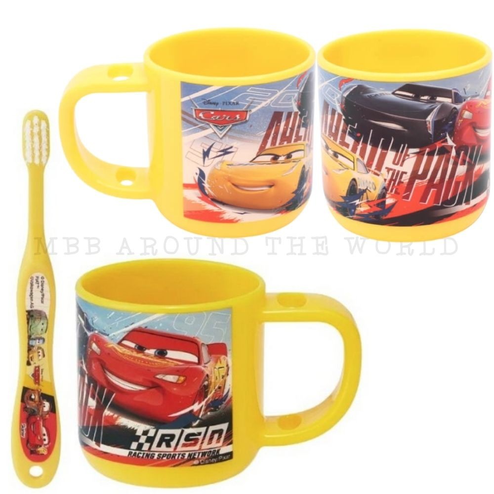 [MBB🇯🇵現貨附發票]日本 Skater 牙刷杯組 附3-5y牙刷 漱口杯 幼兒牙刷 KTB5-規格圖6