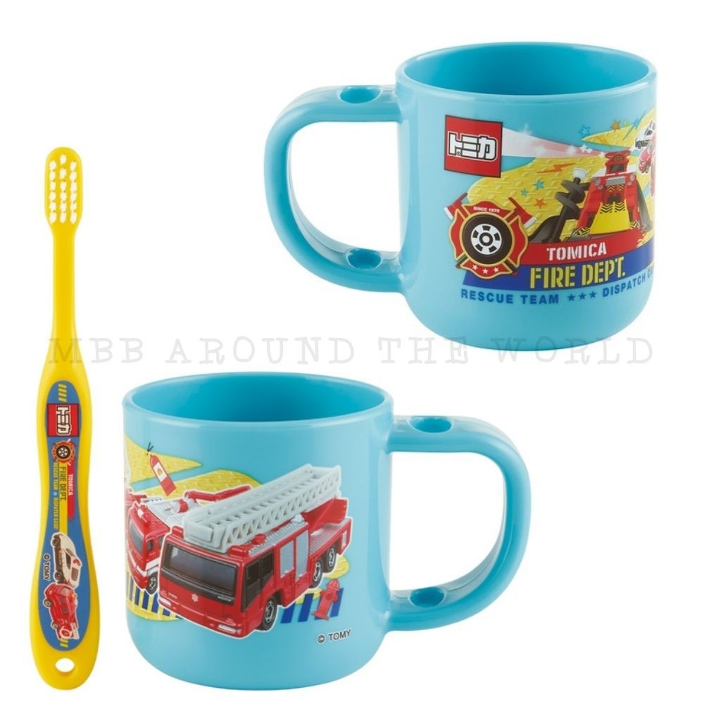 [MBB🇯🇵現貨附發票]日本 Skater 牙刷杯組 附3-5y牙刷 漱口杯 幼兒牙刷 KTB5-規格圖6