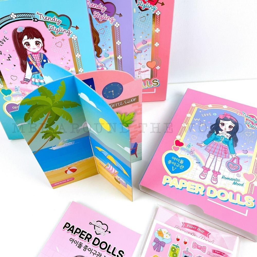 [MBB🇰🇷現貨附發票]韓國 紙娃娃變裝派對 紙偶 搭配 遊戲書-細節圖3