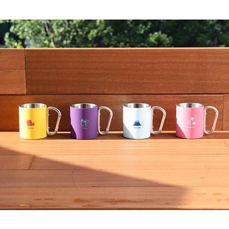 [MBB🇯🇵現貨附發票]日本圖案不鏽鋼登山扣杯 露營杯 不鏽鋼杯 日式 圖騰 登山扣環 富士山 達摩 水杯-細節圖3