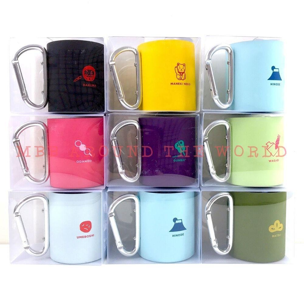 [MBB🇯🇵現貨附發票]日本圖案不鏽鋼登山扣杯 露營杯 不鏽鋼杯 日式 圖騰 登山扣環 富士山 達摩 水杯-細節圖7