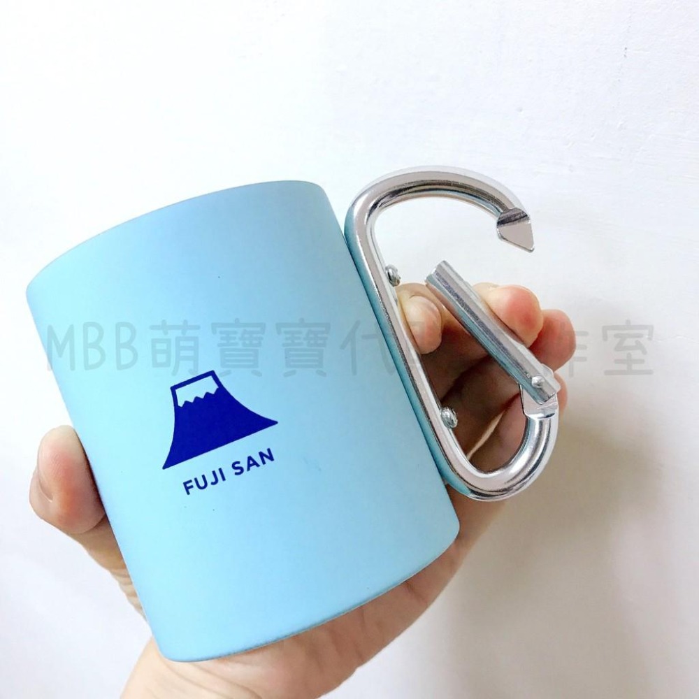 [MBB🇯🇵現貨附發票]日本圖案不鏽鋼登山扣杯 露營杯 不鏽鋼杯 日式 圖騰 登山扣環 富士山 達摩 水杯-細節圖9