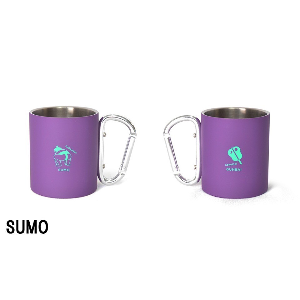 [MBB🇯🇵現貨附發票]日本圖案不鏽鋼登山扣杯 露營杯 不鏽鋼杯 日式 圖騰 登山扣環 富士山 達摩 水杯-規格圖9