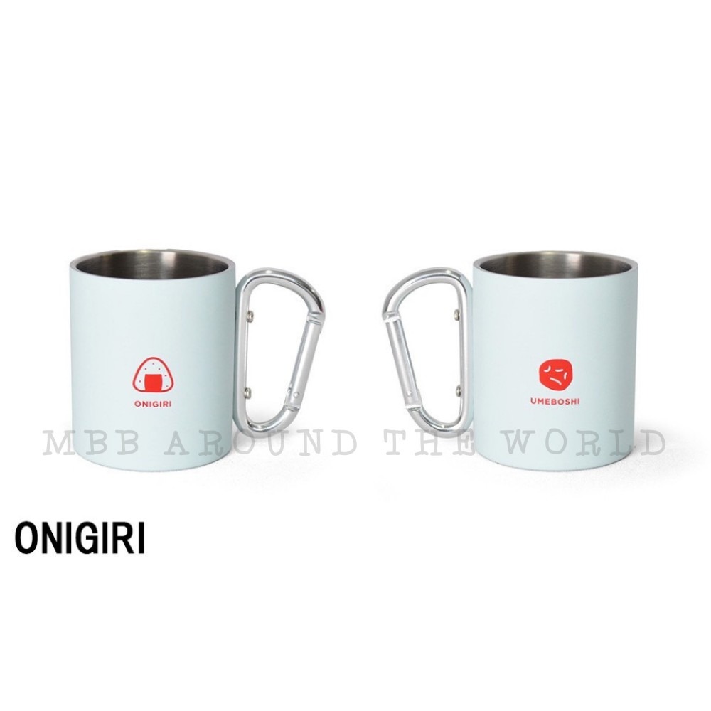 [MBB🇯🇵現貨附發票]日本圖案不鏽鋼登山扣杯 露營杯 不鏽鋼杯 日式 圖騰 登山扣環 富士山 達摩 水杯-規格圖9