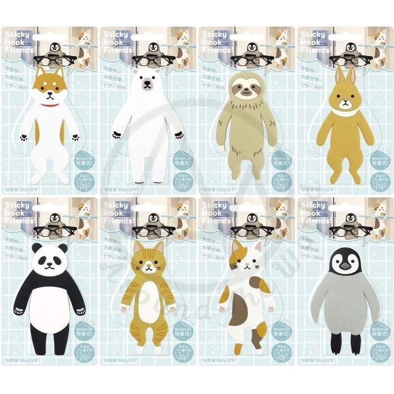 [MBB🇯🇵現貨附發票]日本Sticky Hook Friends 可愛動物系收納無痕掛勾 浴室掛勾 置物架 貓咪掛勾-細節圖8