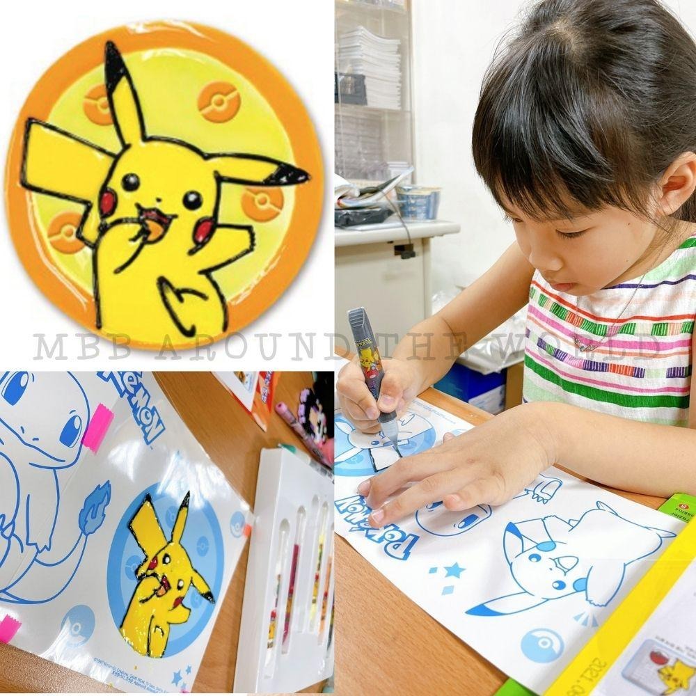 [MBB🇰🇷現貨附發票]韓國 JONGIE NARA 彩繪玻璃膠 免烤膠畫玻璃畫貼紙DIY 寶可夢 PORORO 鯊魚寶-細節圖3