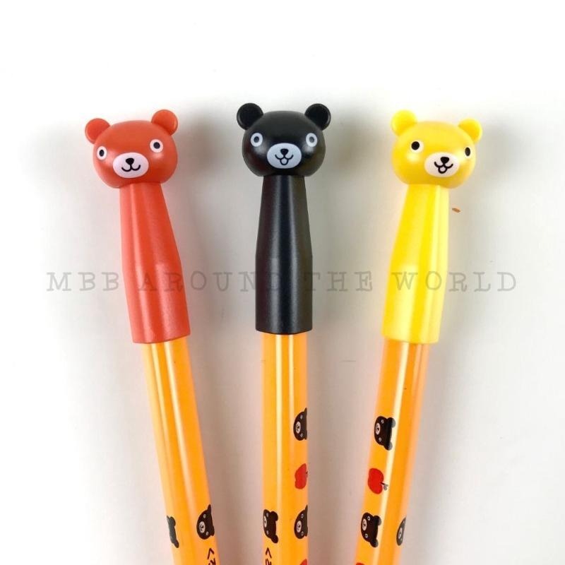 [MBB🇯🇵現貨附發票]日本 KUMON 攻文小黑熊 三角筆蓋 黑熊君 公文式 筆蓋 筆套-細節圖2