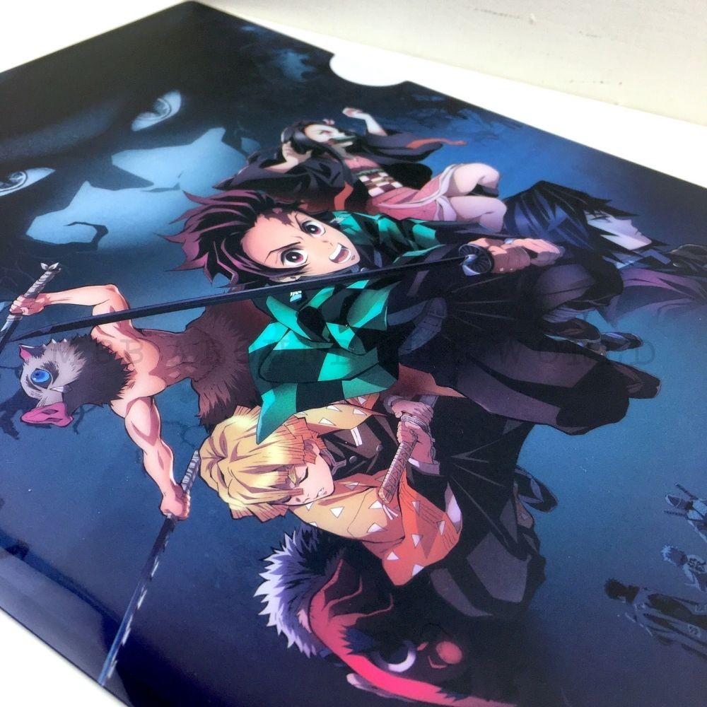 [MBB🇹🇼現貨附發票]台灣 鬼滅之刃 單層L型資料夾  L夾 A4資料夾 炭治郎 禰豆子 我妻善逸 嘴平伊之助 富岡義-細節圖2