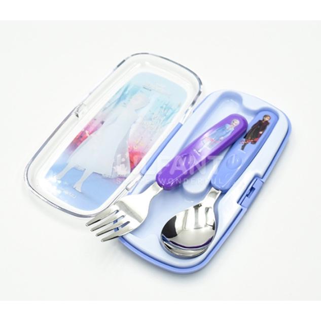 [MBB🇰🇷現貨附發票]韓國FROZEN冰雪奇緣叉匙盒 兒童餐具 餐具收納盒 湯匙 叉子-細節圖4