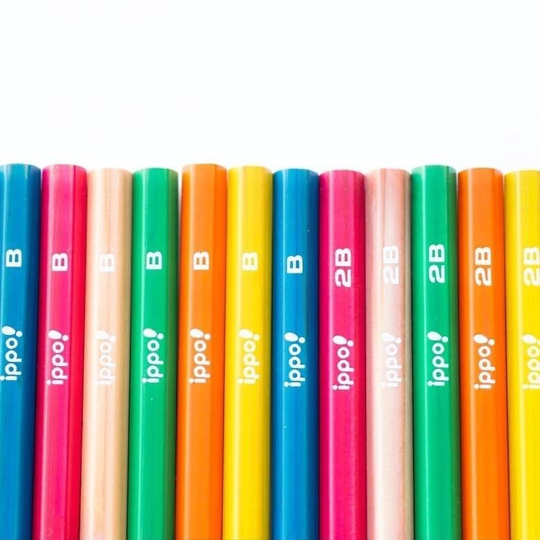 [MBB🇯🇵現貨附發票]日本 TOMBOW蜻蜓牌ippo!學生鉛筆 B 2B 三角 六角 可刻姓名 一步 兒童鉛筆-細節圖4