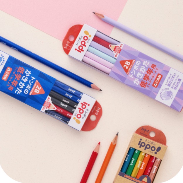 [MBB🇯🇵現貨附發票]日本 TOMBOW蜻蜓牌ippo!學生鉛筆 B 2B 三角 六角 可刻姓名 一步 兒童鉛筆-細節圖7