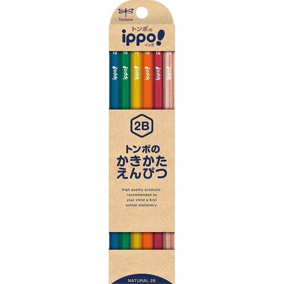 [MBB🇯🇵現貨附發票]日本 TOMBOW蜻蜓牌ippo!學生鉛筆 B 2B 三角 六角 可刻姓名 一步 兒童鉛筆-規格圖8