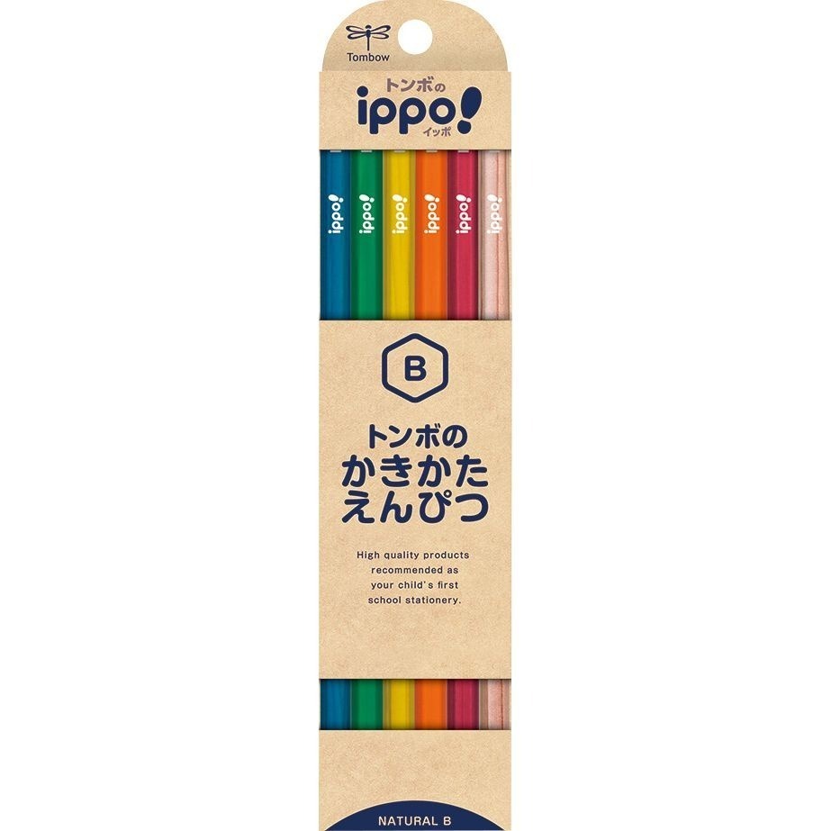 [MBB🇯🇵現貨附發票]日本 TOMBOW蜻蜓牌ippo!學生鉛筆 B 2B 三角 六角 可刻姓名 一步 兒童鉛筆-規格圖8