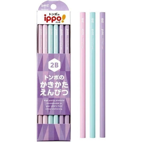 [MBB🇯🇵現貨附發票]日本 TOMBOW蜻蜓牌ippo!學生鉛筆 B 2B 三角 六角 可刻姓名 一步 兒童鉛筆-規格圖8