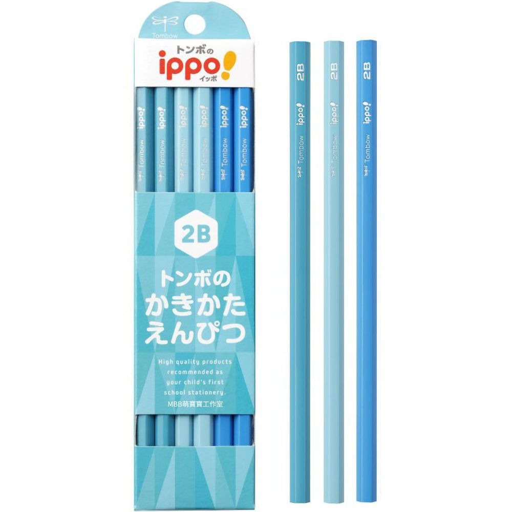 [MBB🇯🇵現貨附發票]日本 TOMBOW蜻蜓牌ippo!學生鉛筆 B 2B 三角 六角 可刻姓名 一步 兒童鉛筆-規格圖8