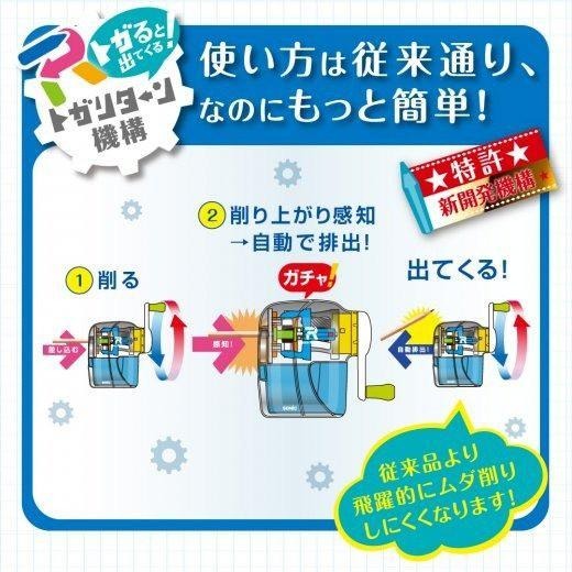 [MBB🇯🇵現貨附發票]日本 SONIC 自動彈出手動削鉛筆機 削筆機 自動退筆 EK-4297 EK-7022-細節圖4