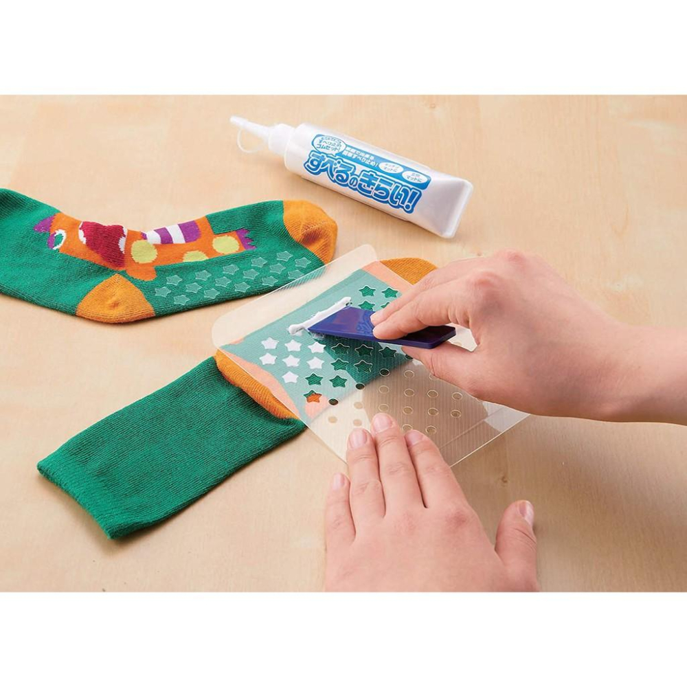 [MBB🇯🇵現貨附發票]日本 COGIT 萬用防滑膠  70G 附模板 地墊止滑 襪子 止滑 透明 乳白-細節圖3