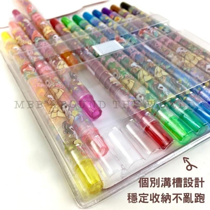 [MBB🇰🇷現貨附發票]韓國 旋轉蠟筆12色 迪士尼公主 寶可夢 蠟筆小新 兒童蠟筆-細節圖6