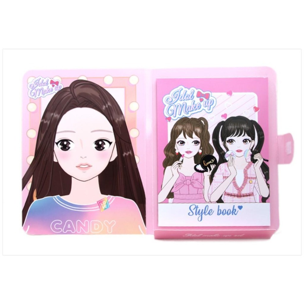 [MBB🇰🇷現貨附發票]韓國 紙上化妝派對 遊戲書 化妝書 造型書-細節圖4