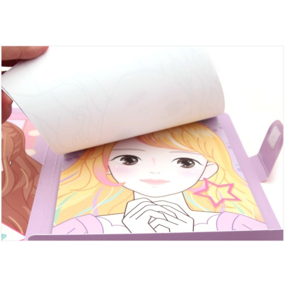 [MBB🇰🇷現貨附發票]韓國 紙上化妝派對 遊戲書 化妝書 造型書-細節圖6