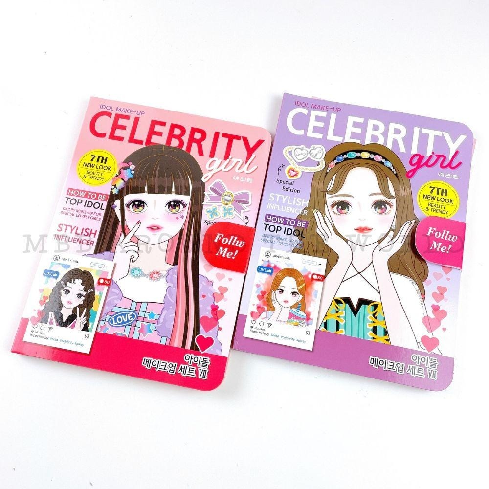 [MBB🇰🇷現貨附發票]韓國 紙上化妝派對 遊戲書 化妝書 造型書-細節圖7