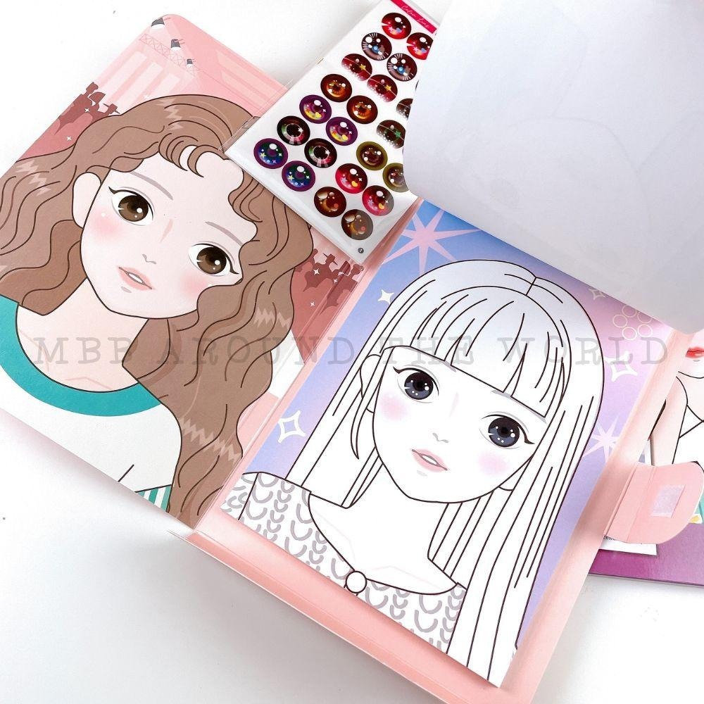 [MBB🇰🇷現貨附發票]韓國 紙上化妝派對 遊戲書 化妝書 造型書-細節圖8