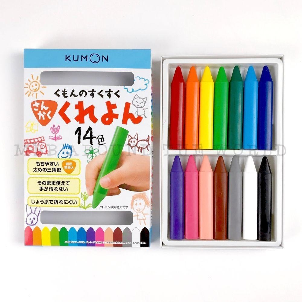 [MBB🇯🇵現貨附發票]日本 KUMON 功文 三角蠟筆 公文 公文式 大三角蠟筆 幼兒蠟筆 粗蠟筆-細節圖2